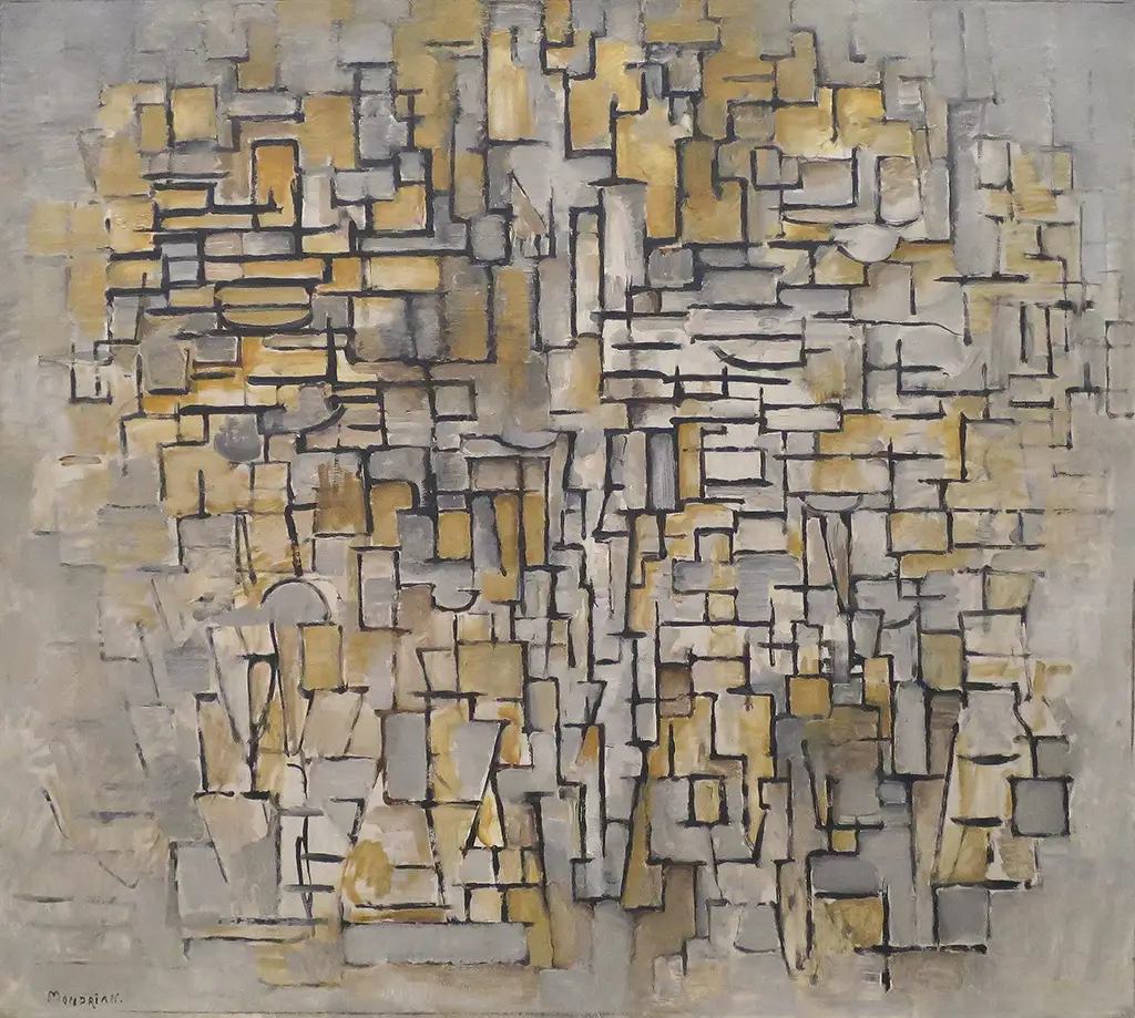 Tableau No. 2 Composition No. VII in Detail Piet Mondrian